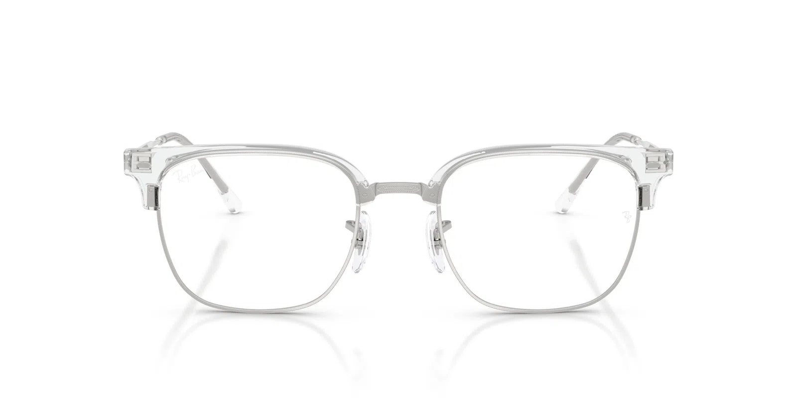 Ray-Ban New Clubmaster 7216 Eyeglasses - Blue On Gunmetal - view 27